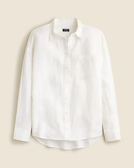 Etienne oversized shirt in Baird McNutt Irish linen | J. Crew US