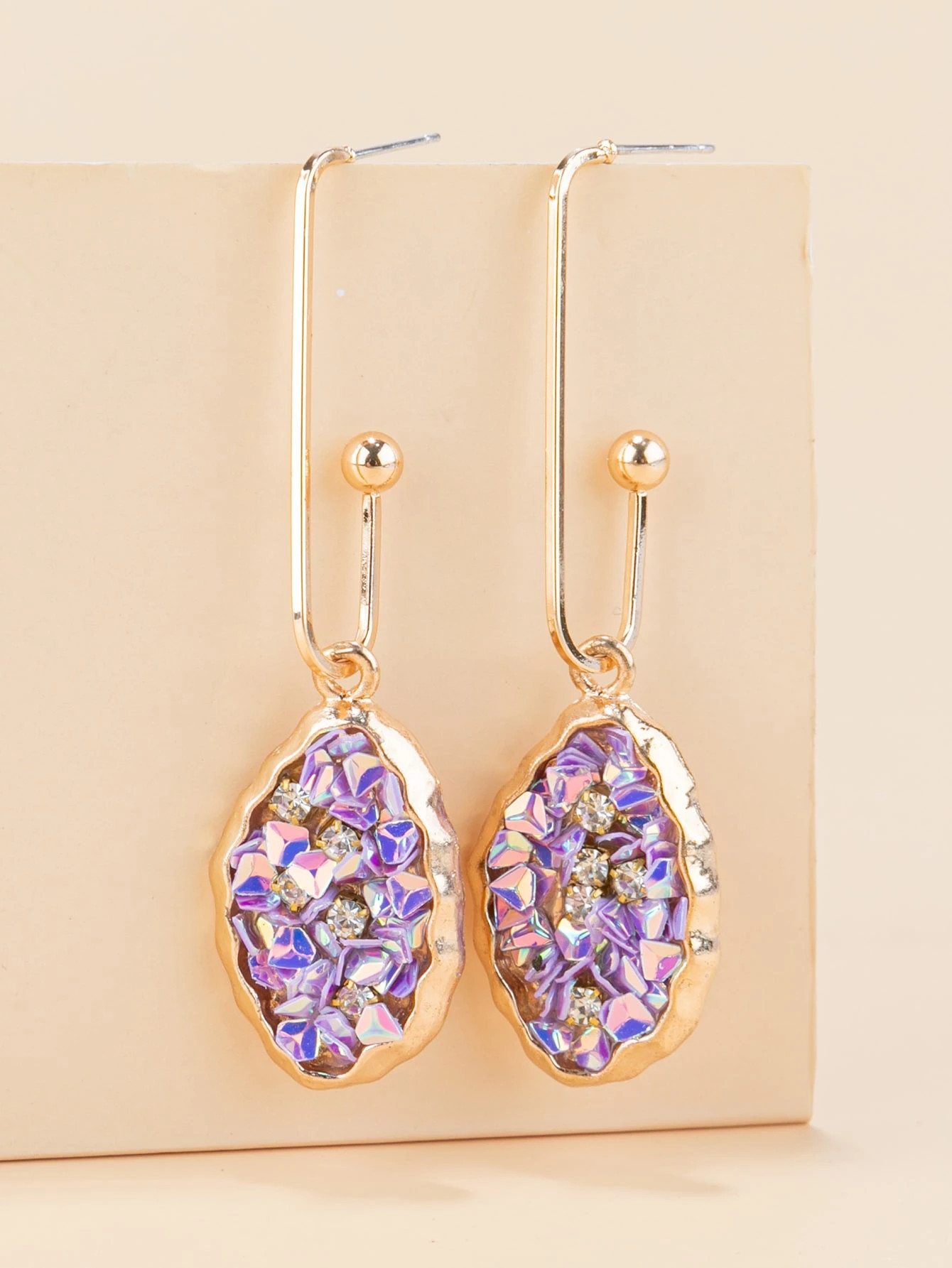 Rhinestone Decor Drop Earrings | SHEIN