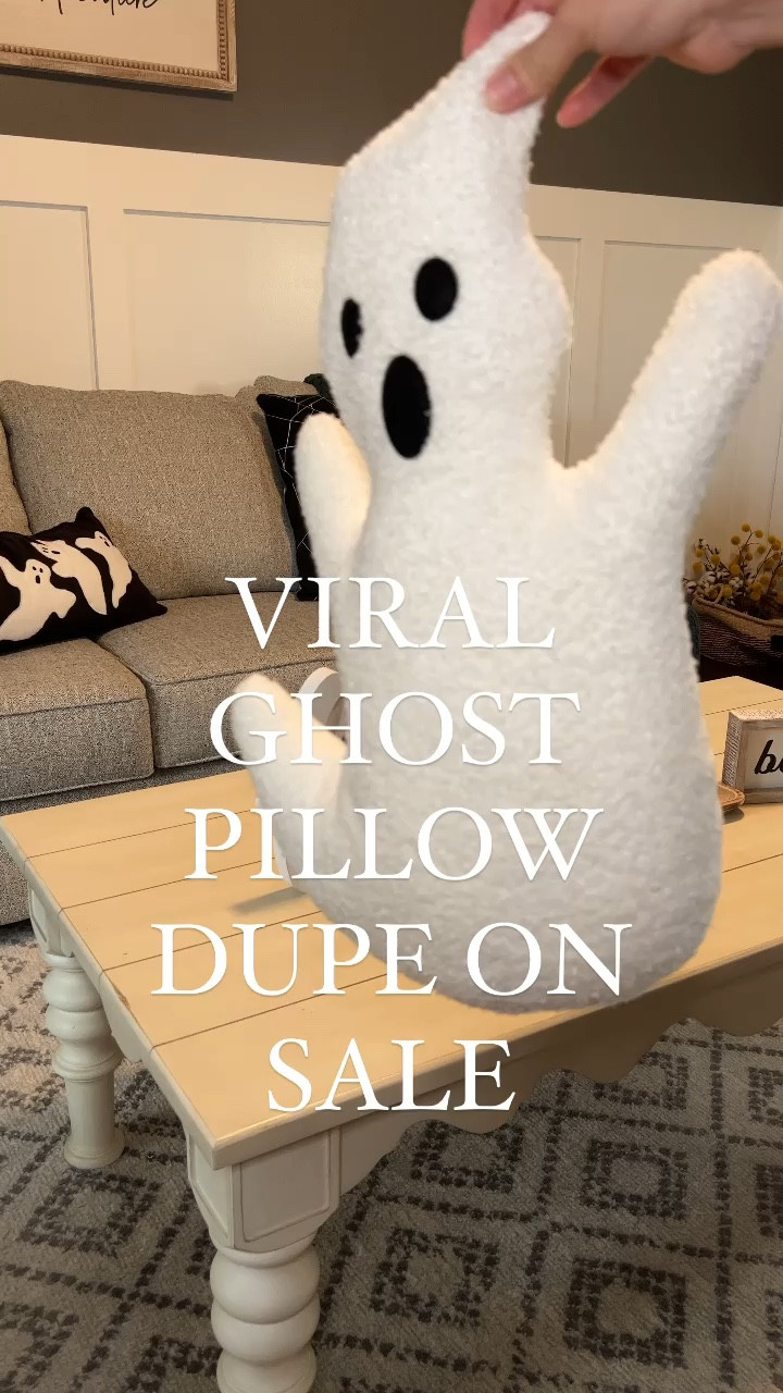 Ghost pillow on sale! Halloween decor, halloween, spooky season #ltkhalloween 

#LTKfamily #LTKhome
