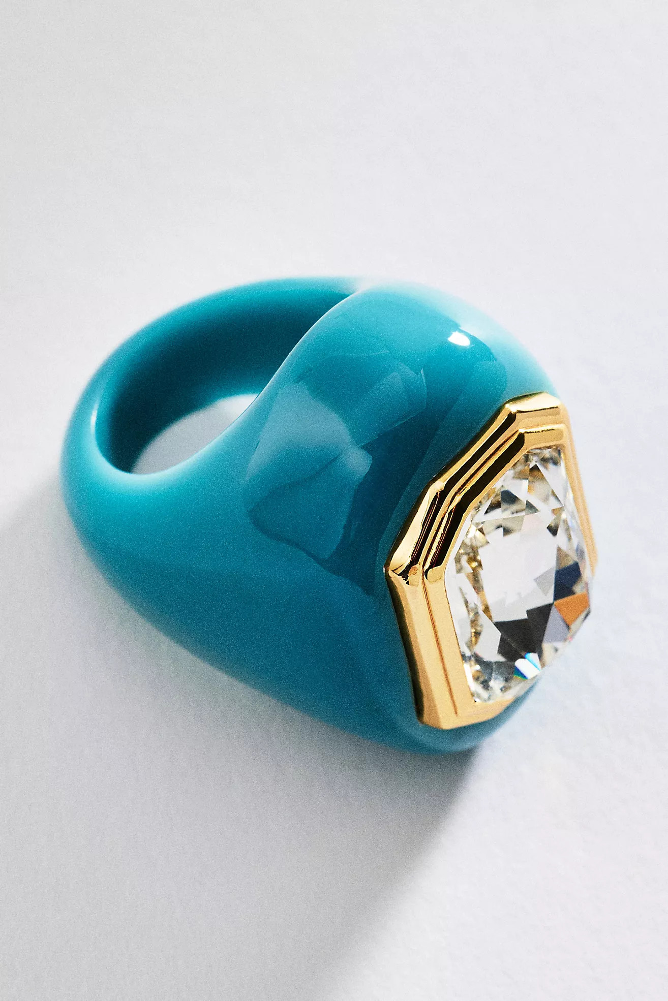 By Anthropologie Bezel Cocktail Ring | Anthropologie (US)