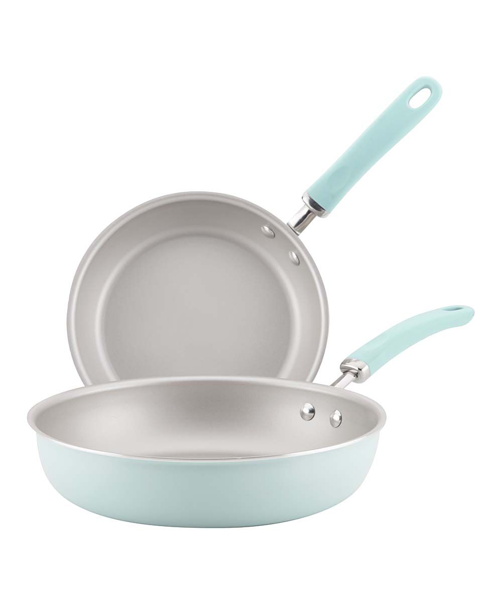 Rachael Ray Cookware Sets Light - Light Blue Create Delicious Aluminum Nonstick Two-Piece Skillet Se | Zulily