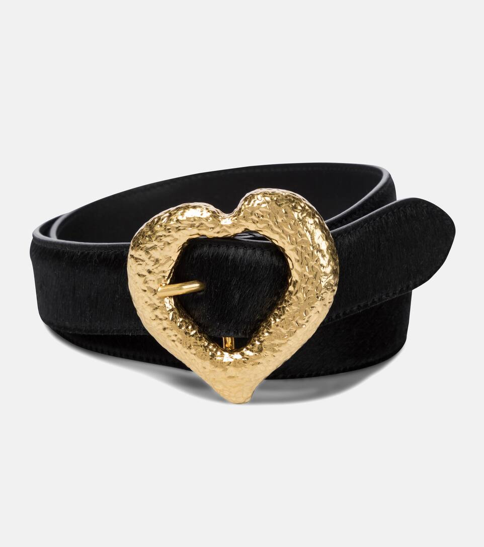 Heart calf hair belt | Mytheresa (INTL)