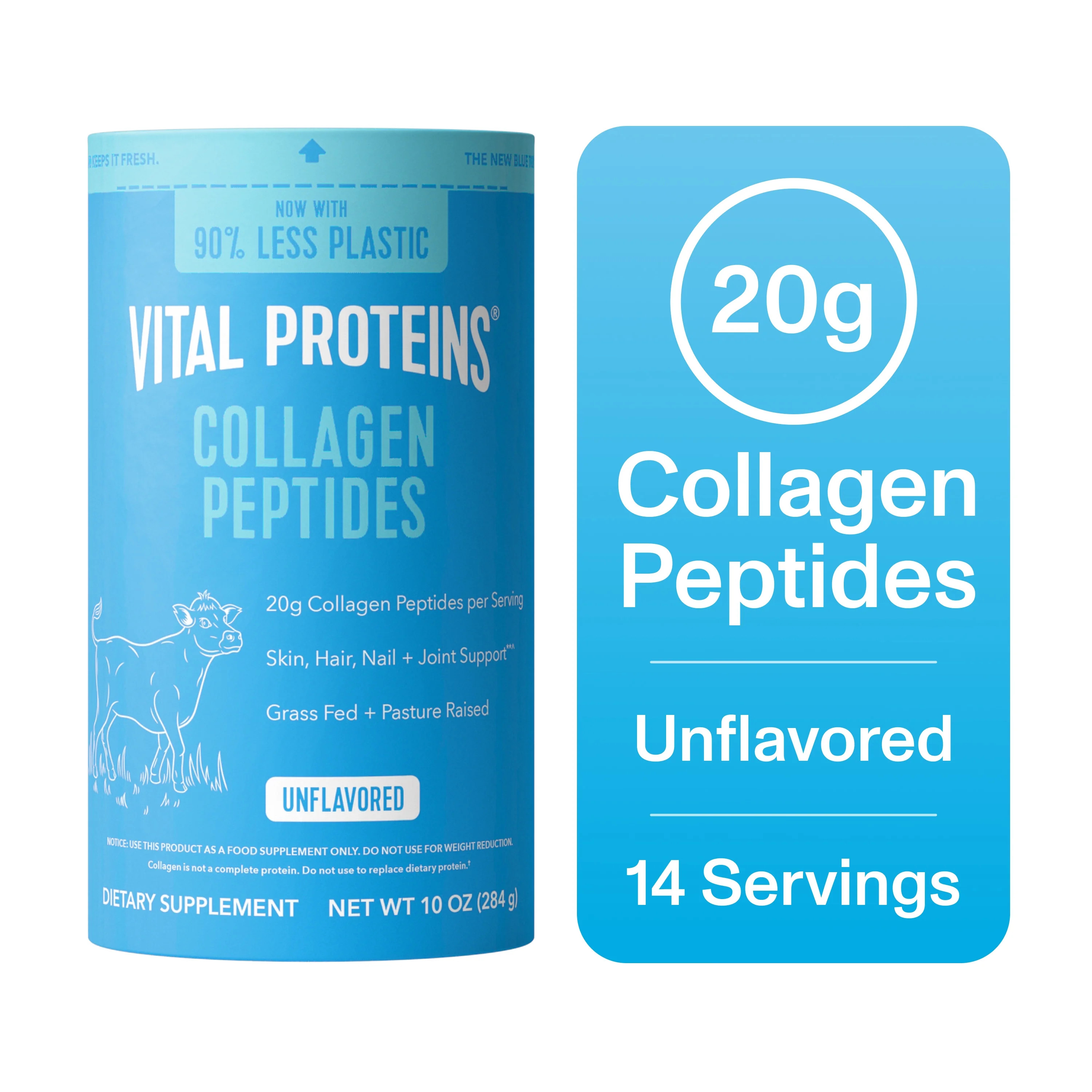 Vital Proteins Collagen Peptides Powder Supplement for Hair, Skin and Nails, Unflavored Collagen ... | Walmart (US)