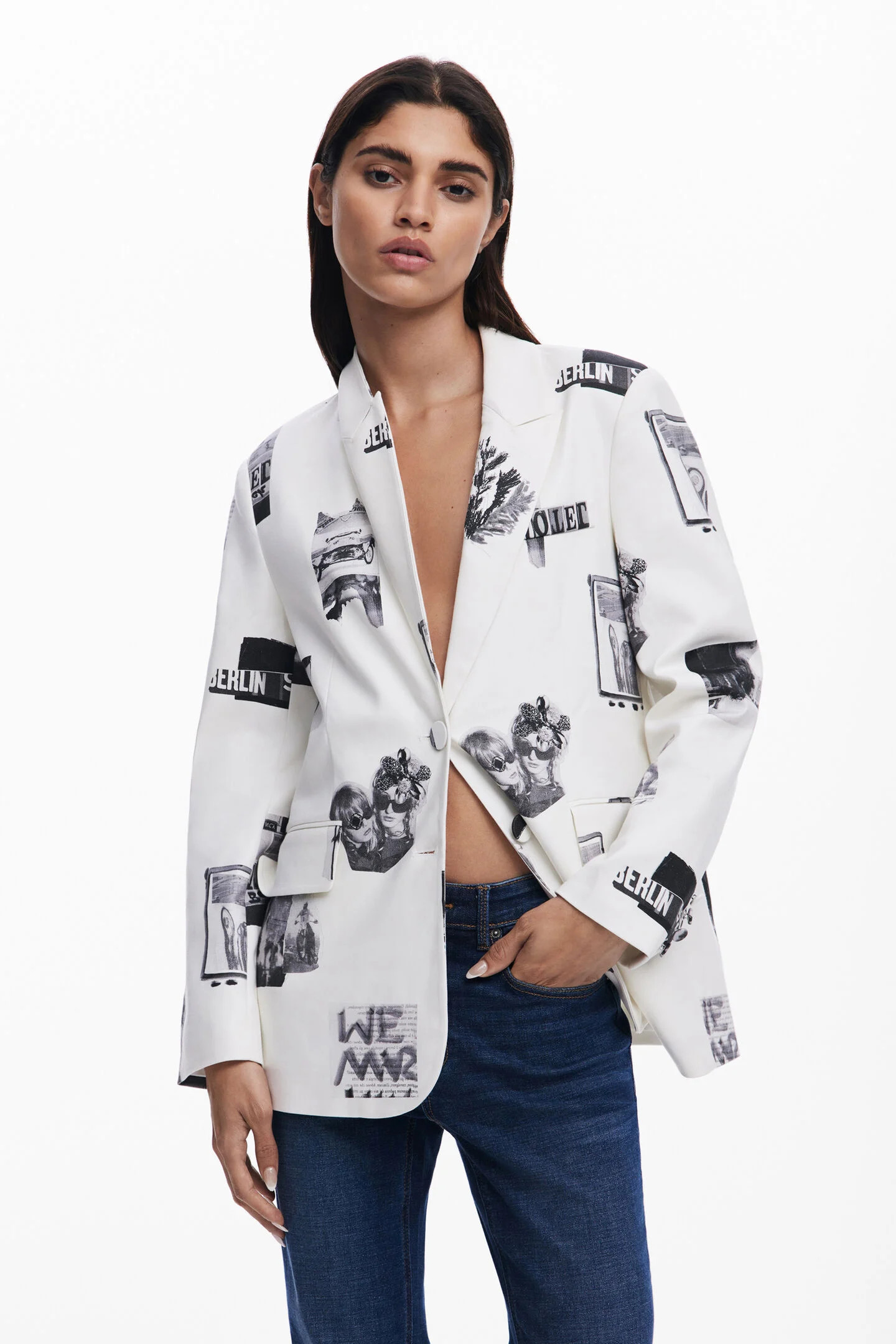 Collage blazer | Desigual USA,CA
