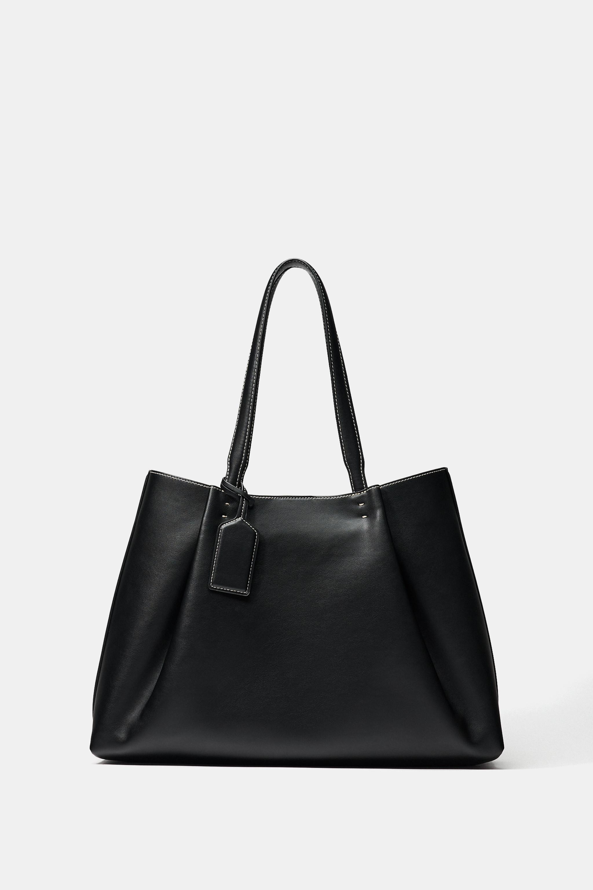 PINCH PLEAT TOTE BAG | Zara US