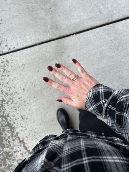 The perfect fall nails paired with a flannel and fall boots from target 😍 

#LTKunder50 #LTKSeasonal #LTKHalloween