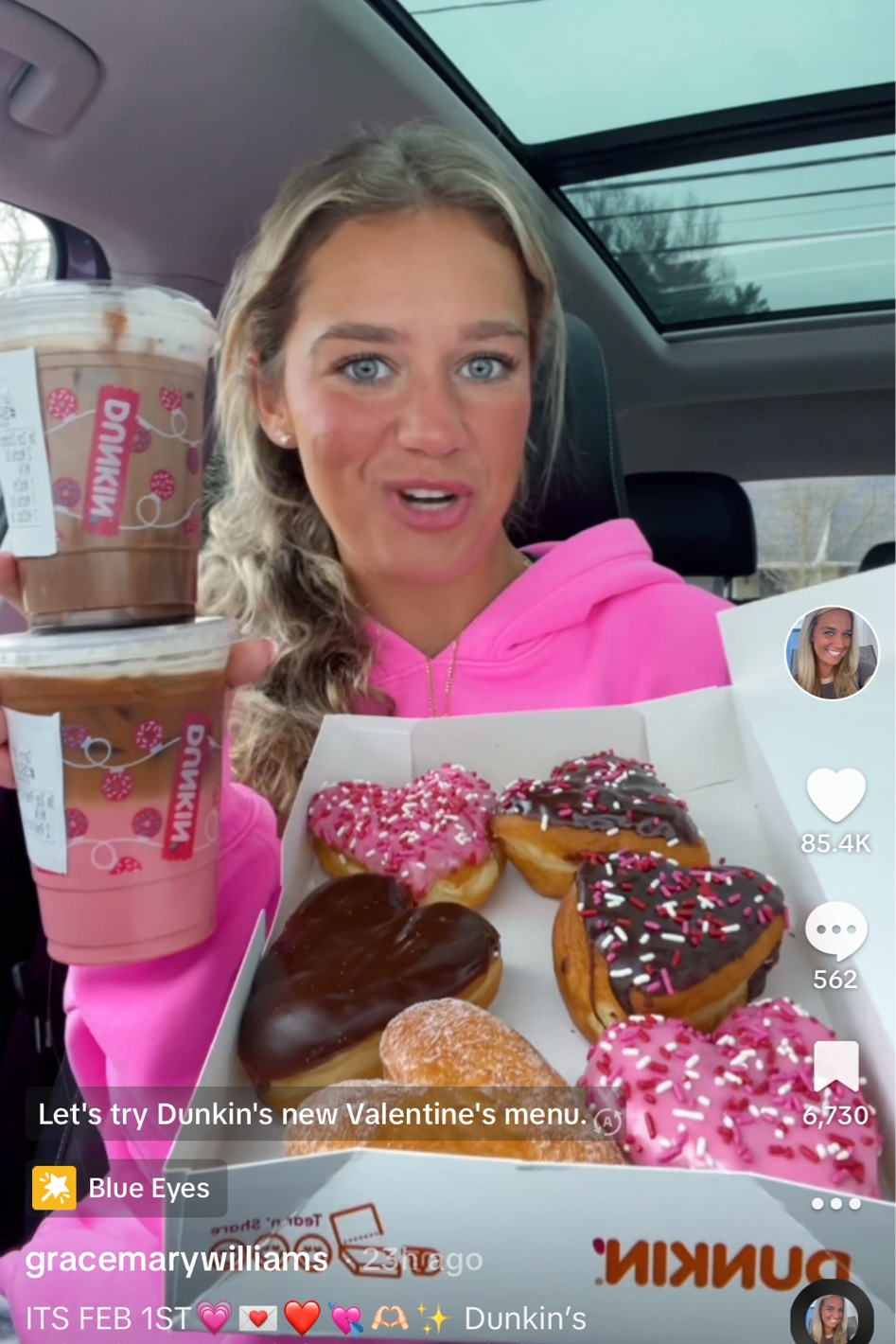 Neon pink Gap Hoodie from my Dunkin video!💗💌🫶🏻💘✨