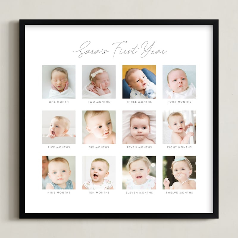 "Baby's First Year" - Custom Photo Art by Erin Deegan. | Minted