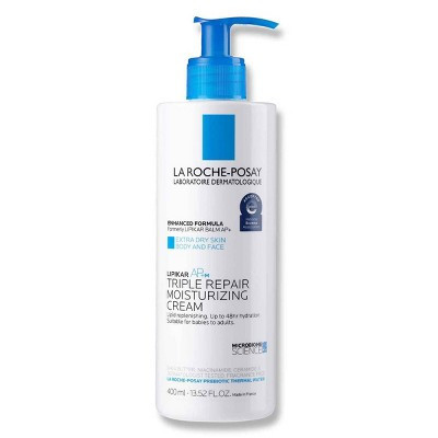 La Roche Posay Lipikar AP+M Triple Repair Body Moisturizing Cream Body and Face Moisturizer for Dry Skin with Shea Butter and Glycerin - 13.5 fl oz | Target