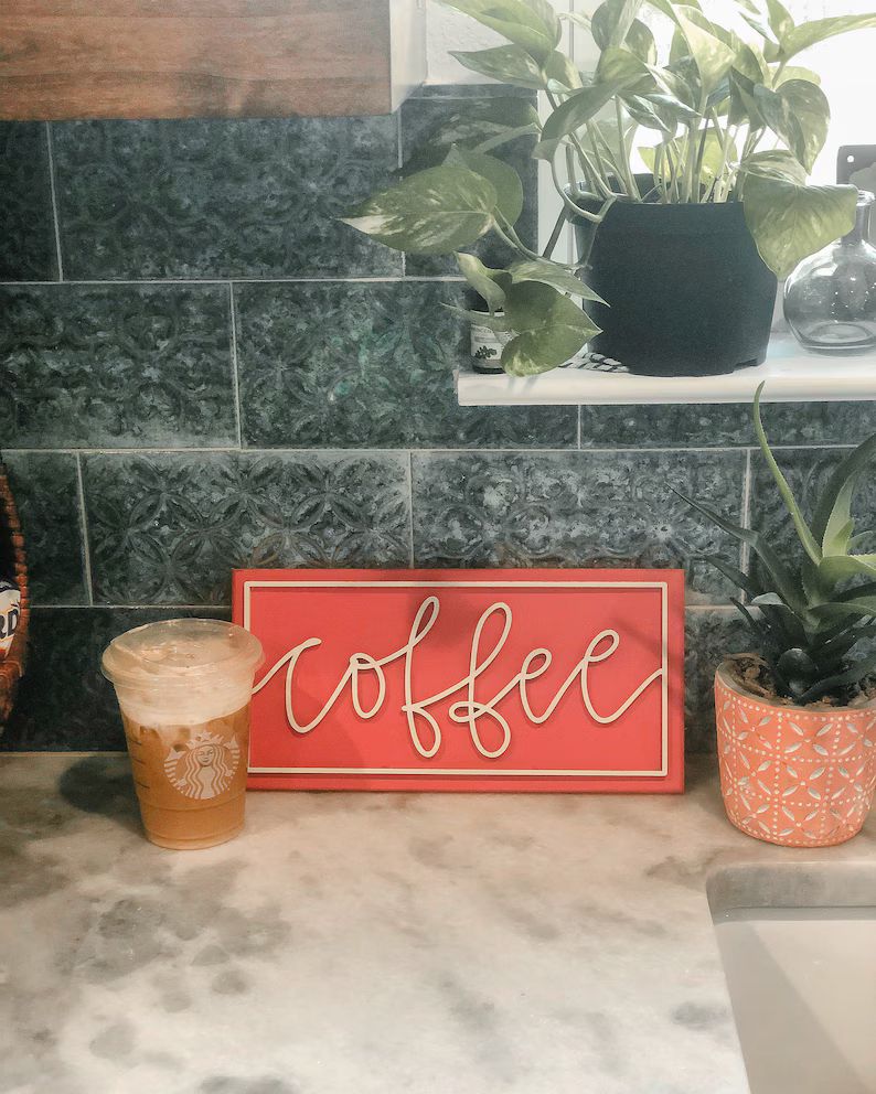 Coffee | coffee bar sign | Etsy (US)