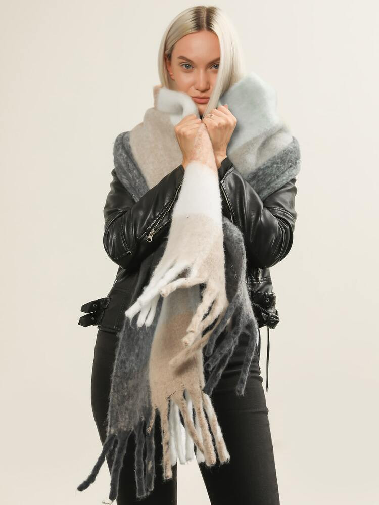 Color Block Scarf | SHEIN