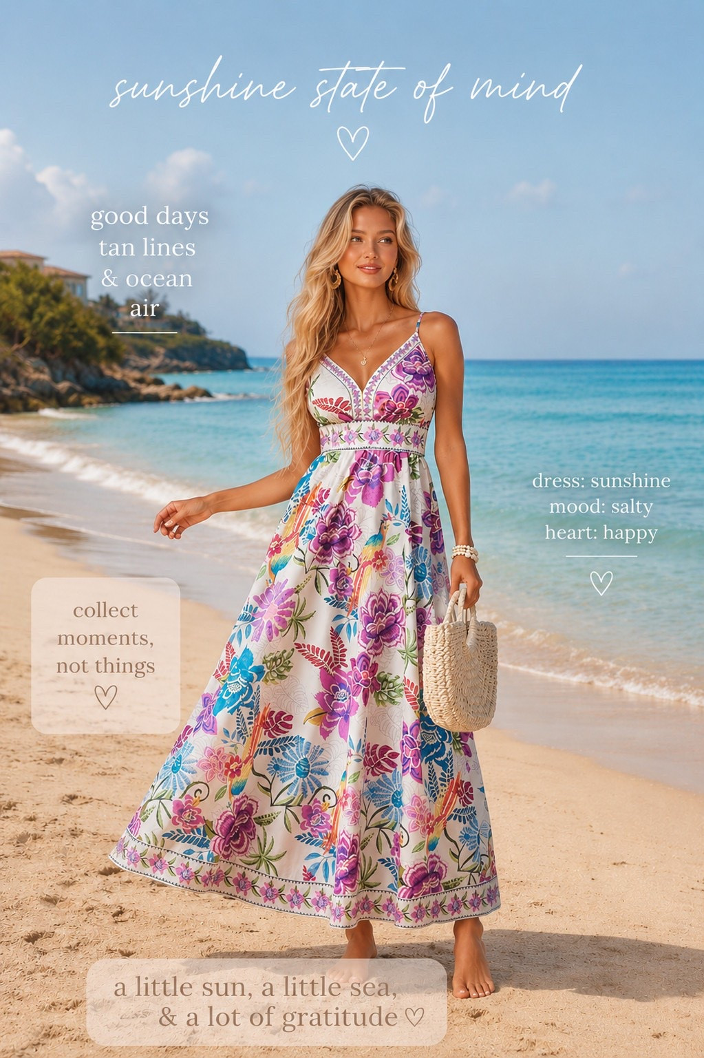☀️ Vacation Style Made Easy ☀️

If you’re searching for the perfect summer dress that feels effortless, feminine, and vacation-ready, this floral maxi dress is one of those pieces you’ll reach for again and again. The flattering V-neckline, delicate spaghetti straps, breezy silhouette, and vibrant floral print make it ideal for everything from beach walks and resort dinners to brunch dates and tropical getaways.

I love pieces that can easily transition from day to night. Pair it with flat sandals, a woven tote, and oversized sunglasses for a casual daytime look, then swap in strappy heels, gold jewelry, and a chic clutch for dinner by the water or a summer celebration.

Whether you're packing for a cruise, heading on vacation, attending a bridal shower, baby shower, summer party, resort getaway, or looking for an easy wedding guest dress, this flowy floral maxi checks every box. Lightweight, flattering, and easy to style, it’s the kind of dress that makes getting dressed simple.

🌺 Flowy, feminine, and made for sunshine.

Everything is linked below! ✨
