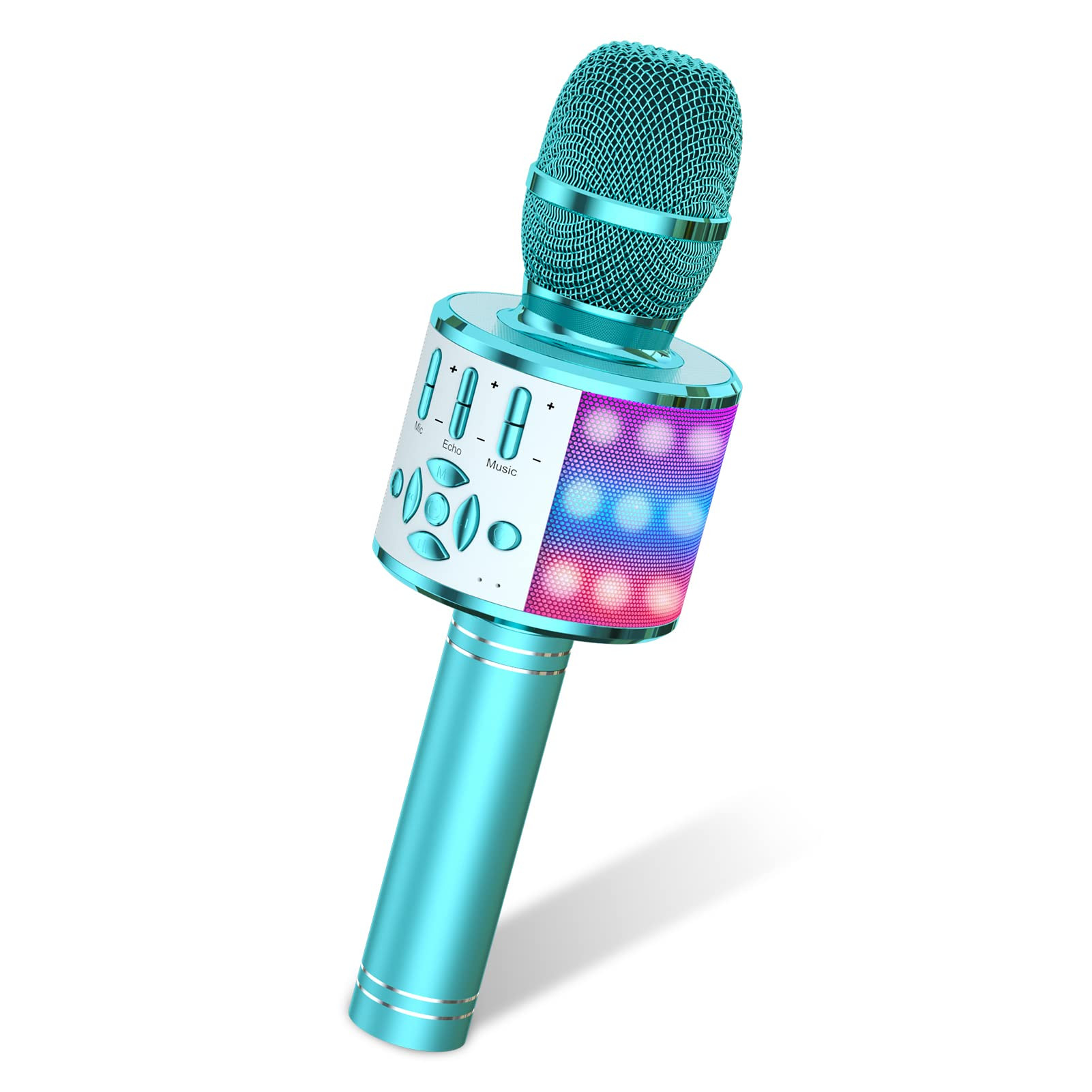 Amazmic Kids Karaoke Microphone Machine Toys for Girls Bluetooth Microphone with LED Light, Birth... | Amazon (US)