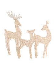 Set Of 3 Outdoor Safe Led Reindeer Decor | Marshalls
