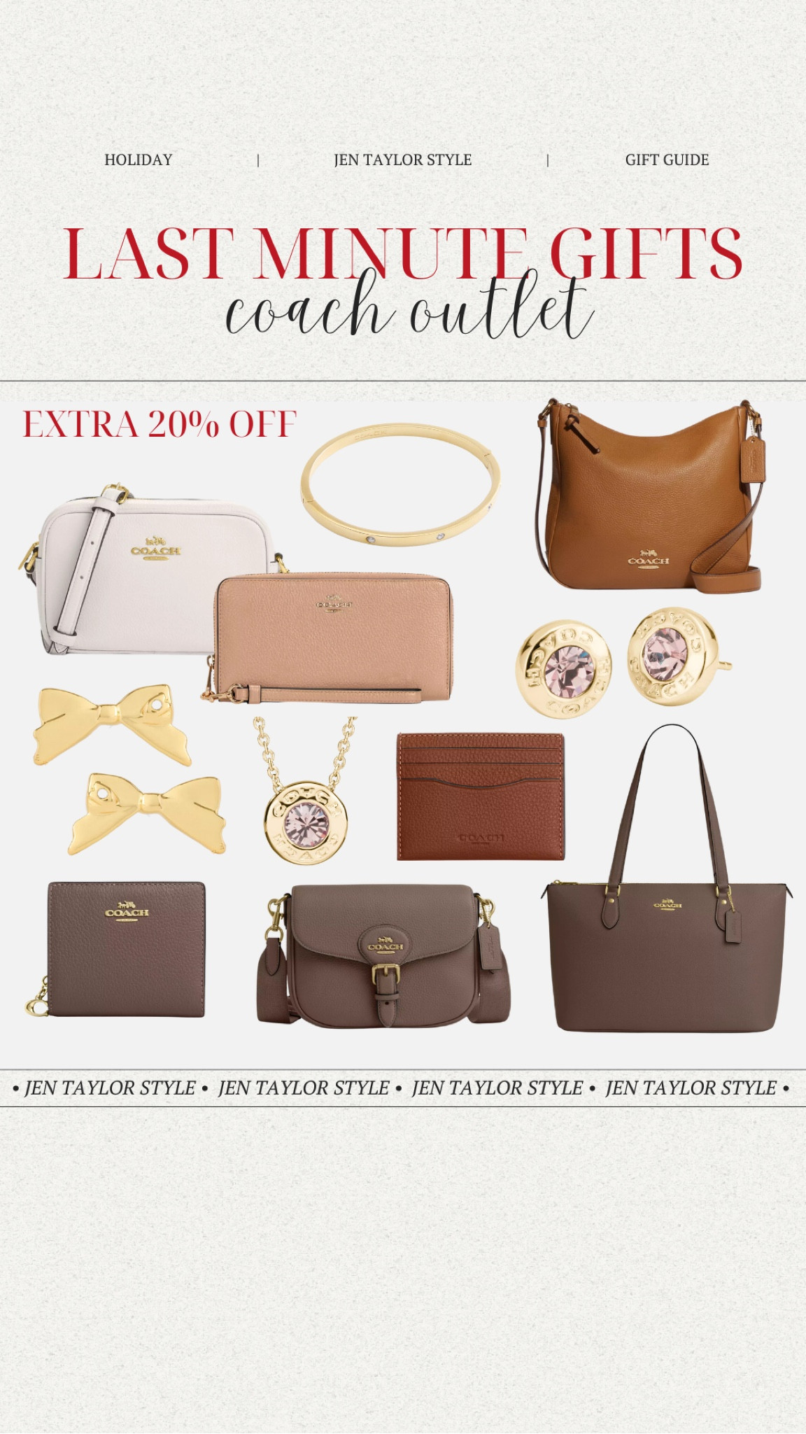 Coach Outlet is having an extra 20% off! Perfect for last minute gifts for the holiday!

#LTKGiftGuide #LTKSeasonal #LTKHoliday