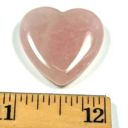 Rose Quartz Heart Crystal Healing Stone for Heart Chakra and Positive Energy 1 inch | Walmart (US)