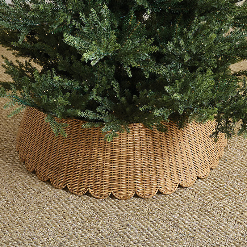 Woven Scalloped Tree Collar - 32" - Ballard Designs | Ballard Designs, Inc.