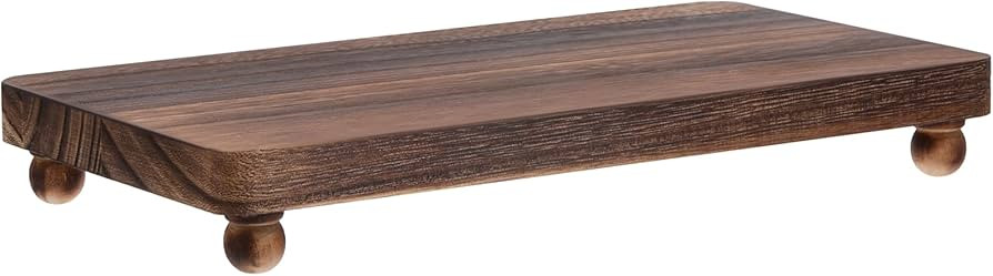 Wood Pedestal Stand Kitchen Soap Tray Farmhouse Wood Display Riser for Kitchen Counter Sink Stand... | Amazon (US)