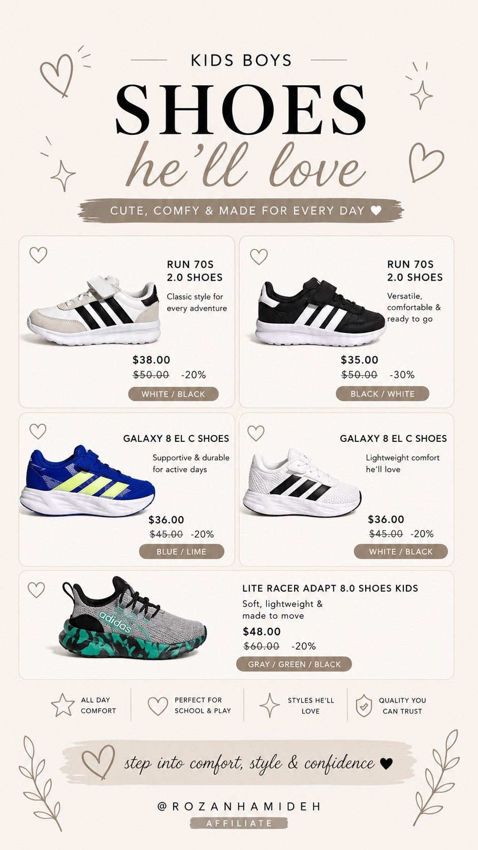 Rounded up some of my favorite boys’ sneakers for back-to-school! Comfortable, durable, and great for everyday wear. 👟💙

#BackToSchool #BoysShoes

#LTKSaleAlert #LTKKids #LTKActive