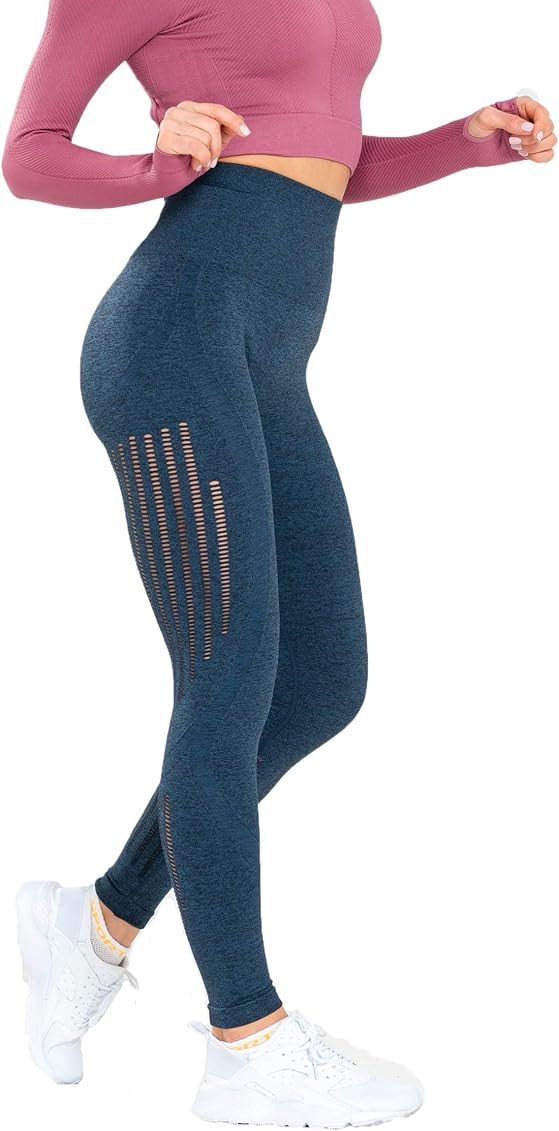 Women’s High Waist Seamless Leggings Ankle Yoga Pants Squat Proof Tights | Amazon (US)