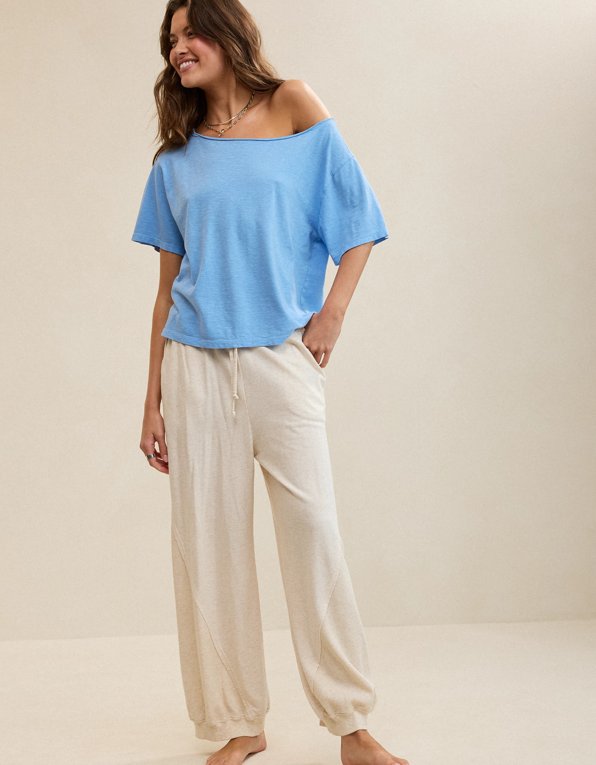 Aerie Off-The-Shoulder Relaxed T-Shirt | Aerie