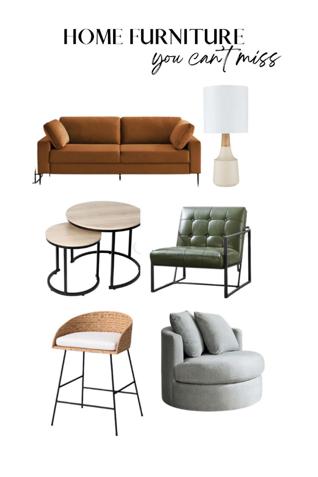 Home furniture you can’t miss!

fall finds, fall furniture, Wayfair, target, lamp, modern chair, comfy chair, barstool, orange, grey, green, tan

#LTKhome #LTKFind #LTKSale