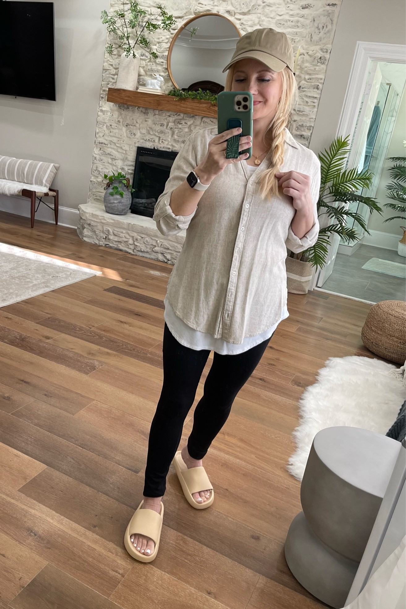 School pickup outfit! Slides size 7,  leggings S, tshirt S.  I’m 5’2” for ref. #amazon #amazonfinds #amazonfashion #founditonamazon

#LTKshoecrush #LTKunder50 #LTKsalealert