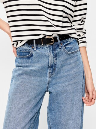 Classic Faux-Leather Belt | Old Navy (US)