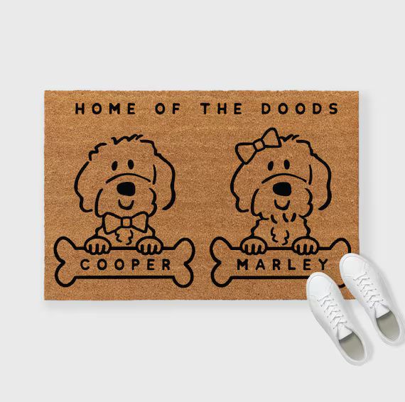 Custom Doodle Mat, Doodle doormat, Goldendoodle Doormat, Labradoodle Doormat, Goldendoodle Gifts,... | Etsy (US)