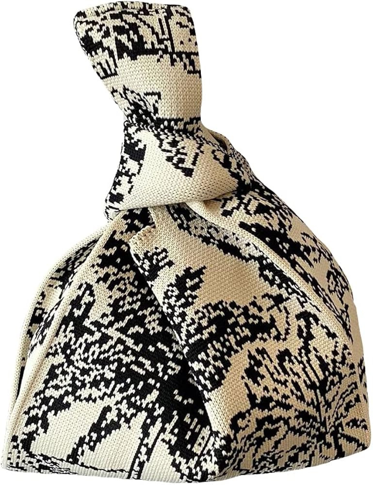 Verdusa Women's Printed Crochet Hobo Handbag Satchel Bag Mini Purse | Amazon (US)