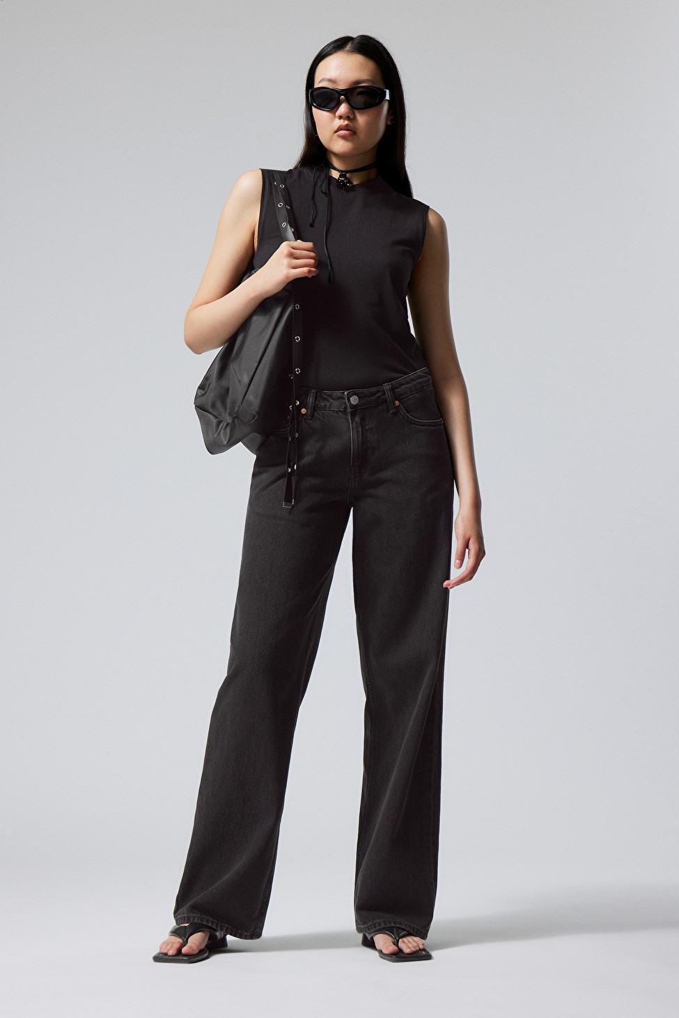 Ample Low Loose Jeans | Weekday