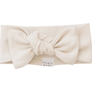 Mebie Baby Vanilla Organic Cotton Ribbed Head Wrap | Mebie Baby