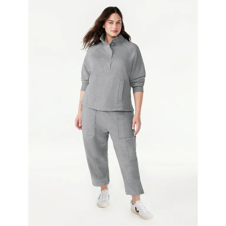 Free Assembly Women's Patch Pocket Sweatpants, 25” Inseam, Sizes XS-XXXL | Walmart (US)