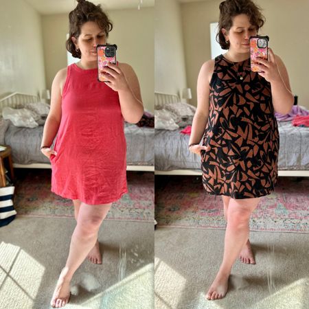Summer Dress- midsize and curvy girl friendly AND only $20! 🫶🏼 I’m a size 12//40C//5’5 wearing a large with a lot of room. It’s a linen-rayon blend, A-line shift dress, perfect for summer. So pretty and easy to wear.  

#LTKParties #LTKMidsize #LTKWedding