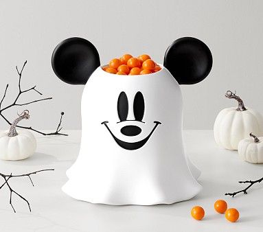 Disney Mickey Mouse Ghost Candy Bowl | Pottery Barn Kids