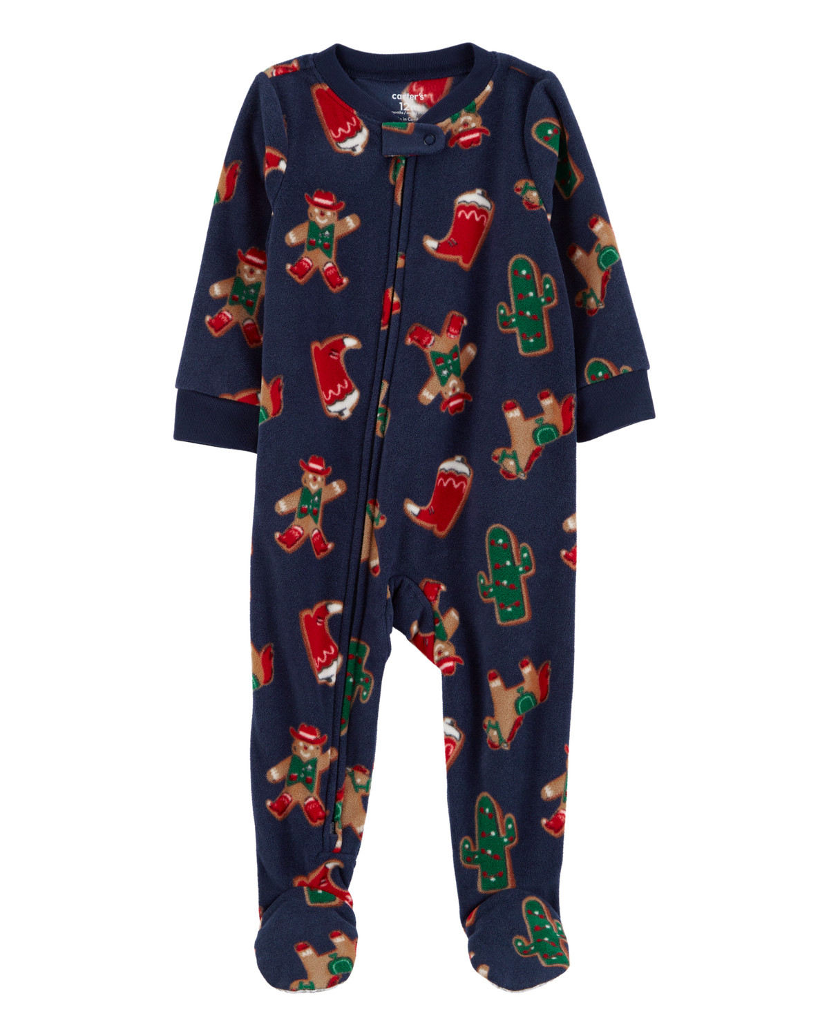 Baby 1-Piece  Gingerbread Fleece Footie Pajamas | Carter's Inc