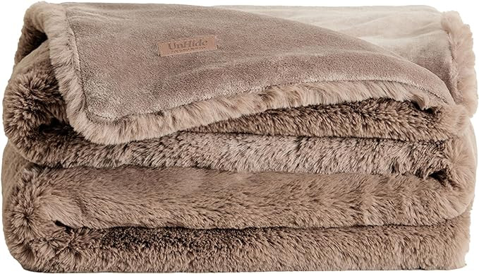 UnHide Marshmallow - Faux Fur Blanket - Heavy Weight, Extra Soft Blanket - Made from Recycled Mat... | Amazon (US)