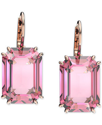 Octagon Crystal Drop Earrings | Macy's
