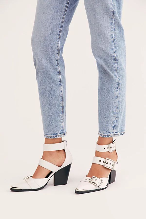 Hendrix Heels by Jeffrey Campbell at Free People, Distressed White, US 7 | Free People (Global - UK&FR Excluded)