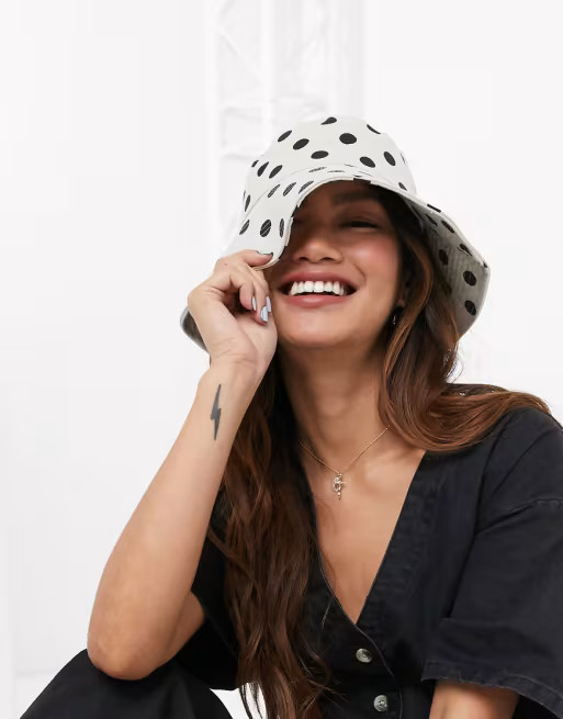 ASOS DESIGN fisherman hat in polka dot | ASOS (Global)