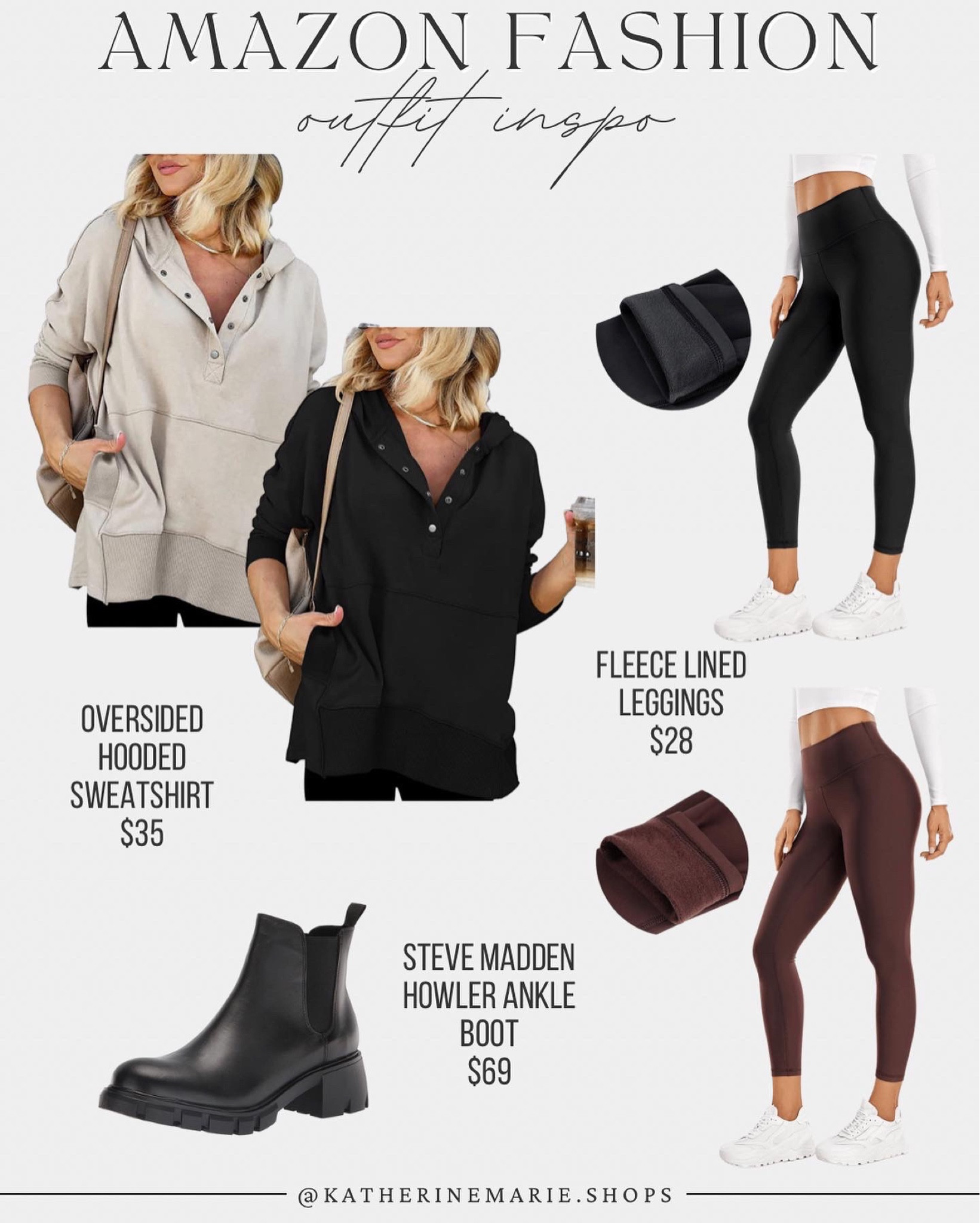 Amazon outfit inspo. Pullover hoodie, fleece leggings and chelsea boots.

#LTKstyletip #LTKU #LTKunder50