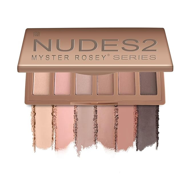 Nudes 2 Series Mini Eyeshadow Palette, Velvety Matte&Satin Finish, 6 Nude Taupe & Brown Neutral E... | Amazon (US)