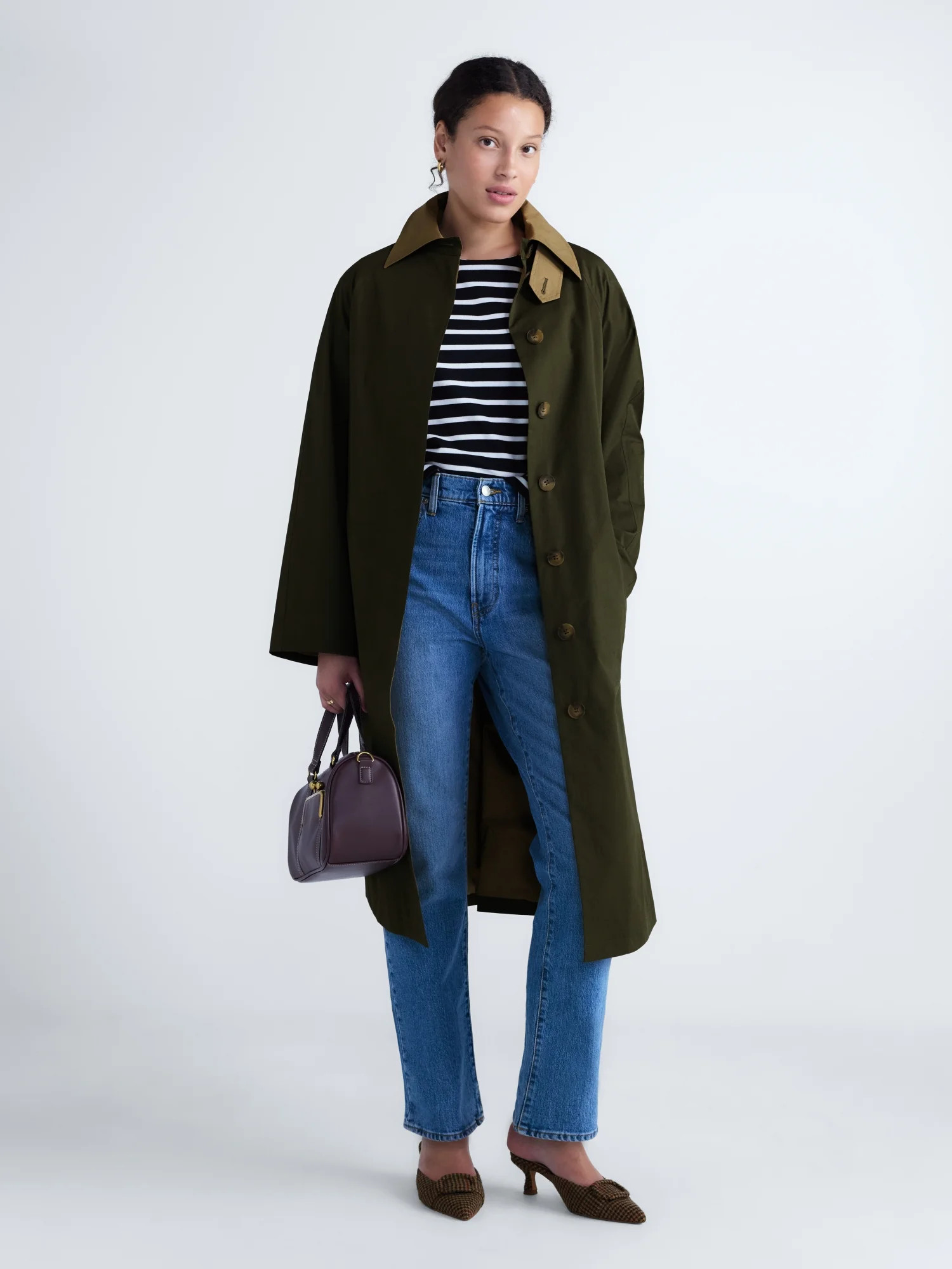Free Assembly Women's Long Belted Trench Coat, Sizes XXS-XXL | Walmart (US)