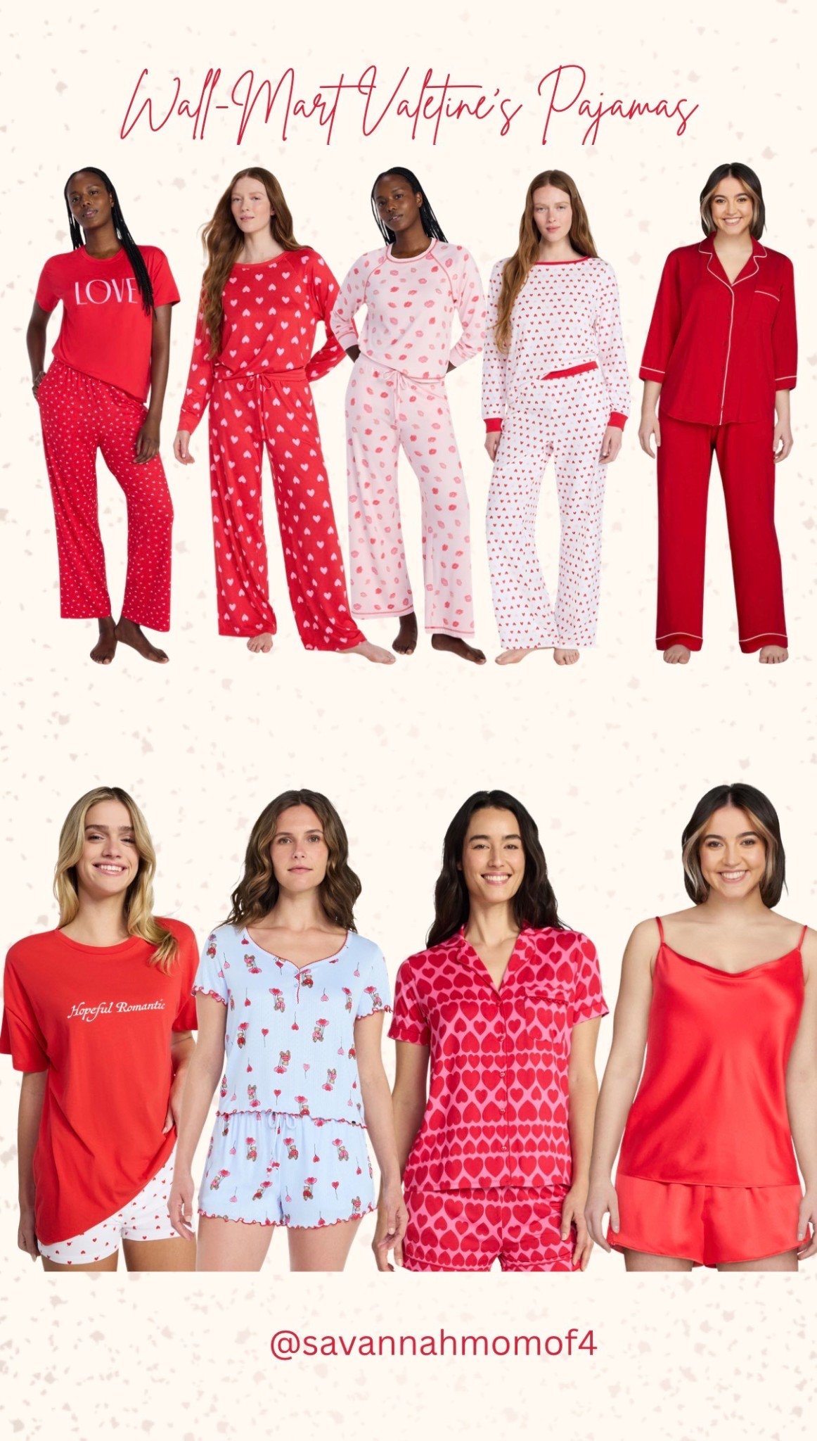 Valentine’s Day pajamas from Walmart ❤️ Cozy, cute, and perfect for lounging, gifting, or matching moments — with styles that work now and all season.

#LTKSeasonal #LTKSaleAlert #LTKFindsUnder50