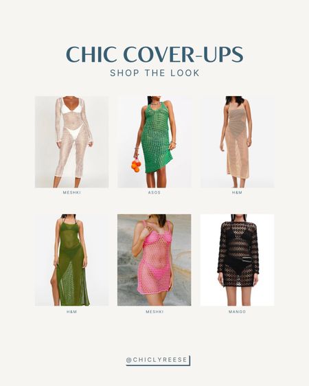 Swimsuit season is upon us and a chic cover-up is essential! With mesh dresses trending, it’s the perfect time to test the trend out on your next beach trip or pool day. Check out my top picks all under $100! 

#LTKunder100 #LTKSeasonal #LTKswim