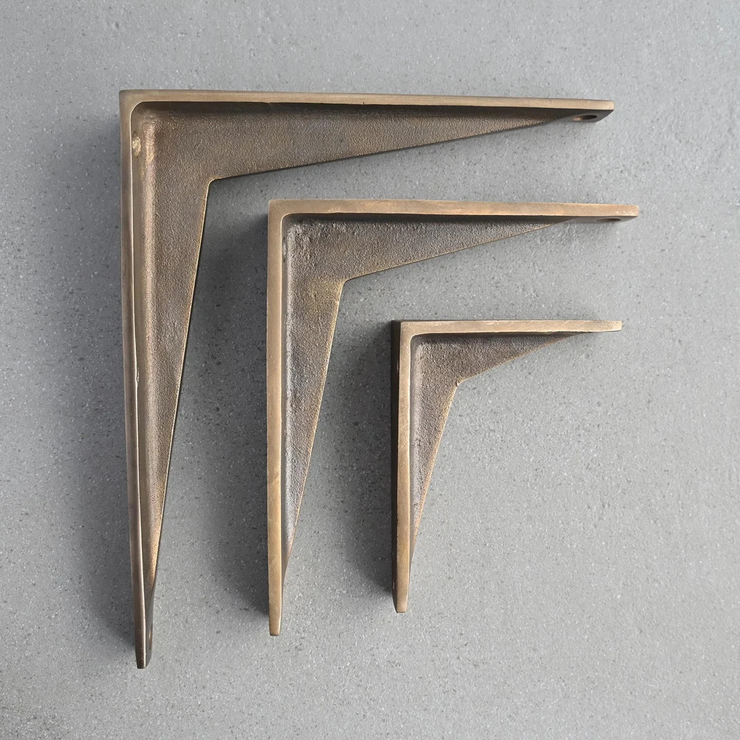 Brass Shelf Brackets Heritage Heavy Solid Cast Brass Kitchen Book Toilet Wall Old Antique Victori... | Etsy (US)