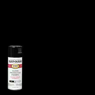 Rust-Oleum Stops Rust 12 oz. Protective Enamel Gloss Black Spray Paint 7779830 - The Home Depot | The Home Depot