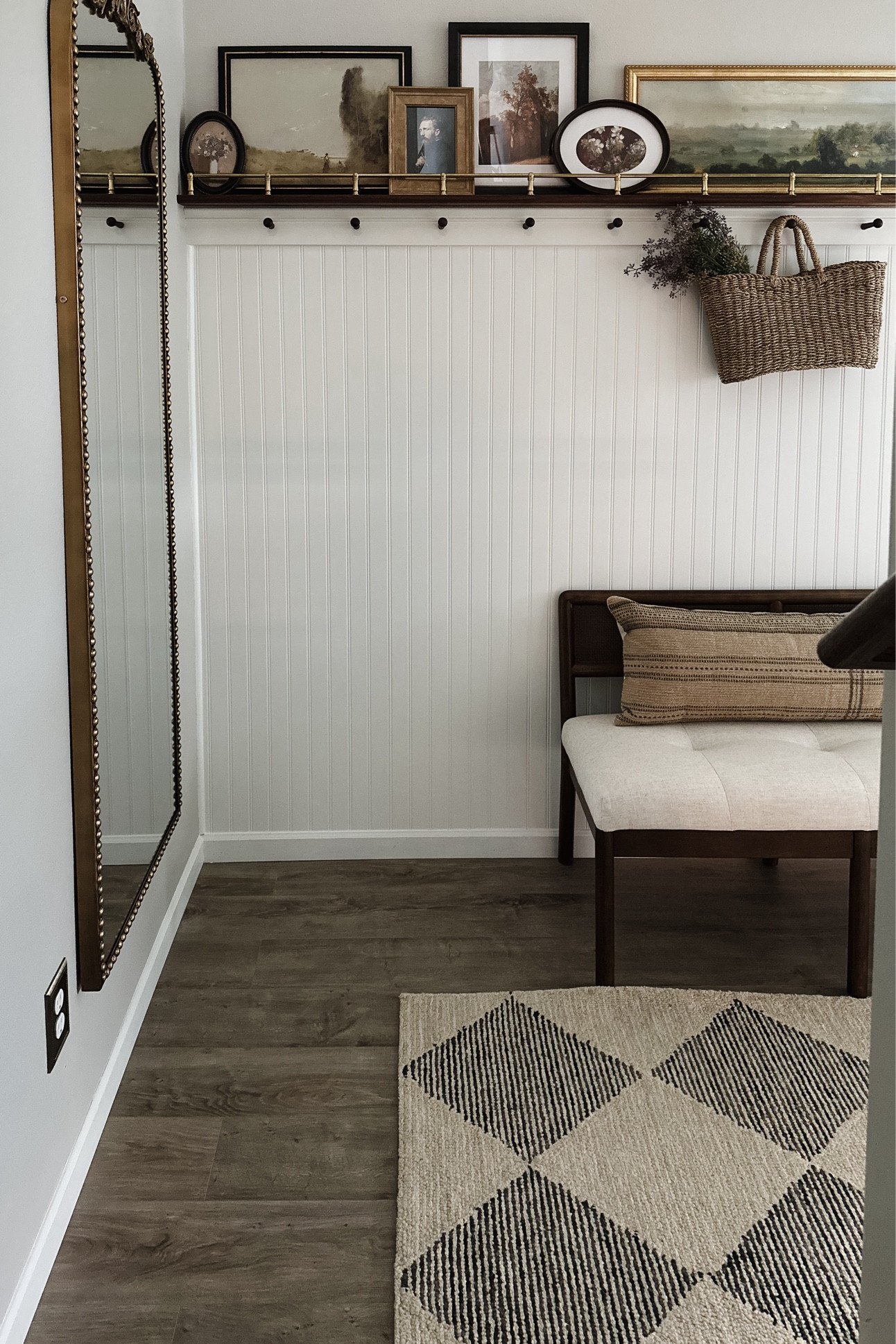 Brass rail gallery shelf in our entryway! Love that I’m able to display art all along it! 

#LTKSeasonal #LTKStyleTip #LTKHome