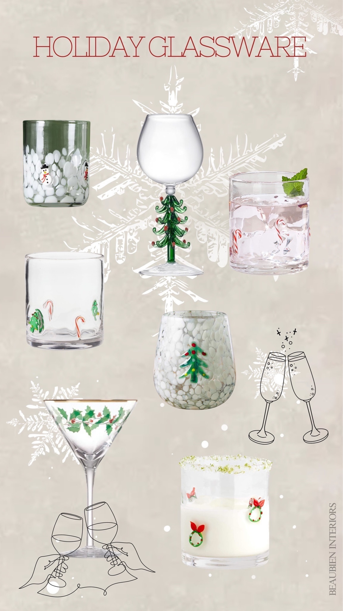 Holiday Glassware! #Beaubieninteriors

#LTKHoliday #LTKSeasonal #LTKhome