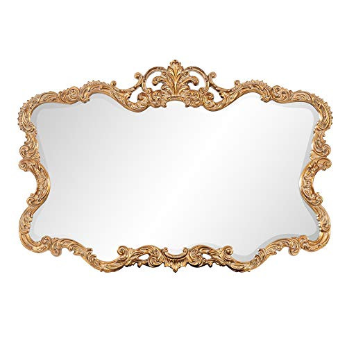 Howard Elliott Talida Mirror, Ornate Wall Focal Point, Resin Frame, Gold, 27 Inch x 38 Inch x 1 Inch | Amazon (US)
